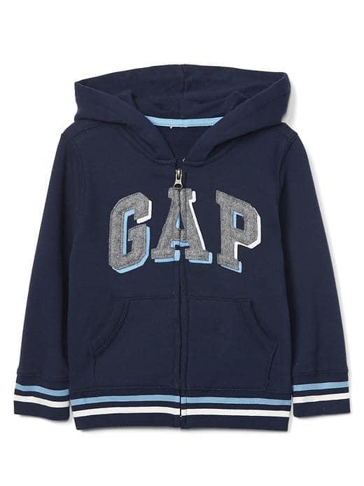 Gap Shadow Logo Zip Hoodie - Elysian Blue