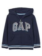 Gap Shadow Logo Zip Hoodie - Elysian Blue