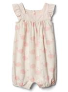 Gap Organic Whale Flutter Shorty One Piece - Pink Cameo