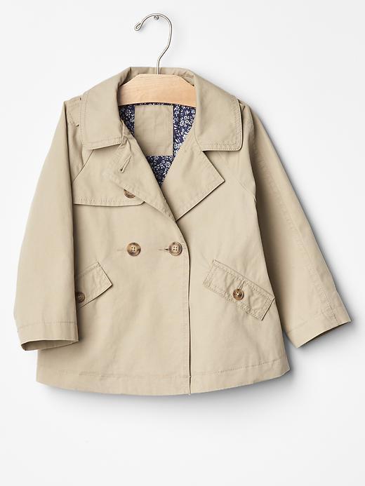 Gap Trench Swing Coat - Khaki