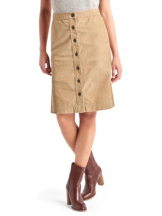 Gap Women Corduroy A Line Skirt - New Camel