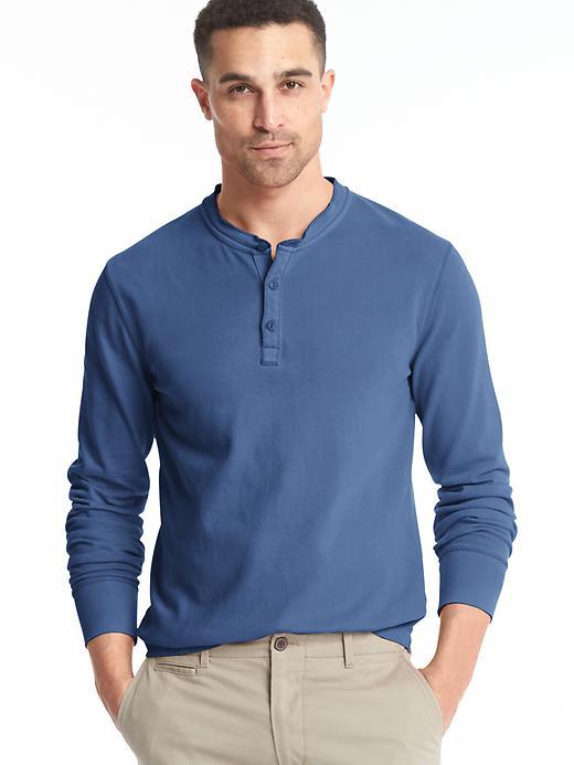 Gap Men Soft Henley - Dark Night
