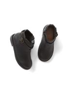 Gap Buckle Boots - Black