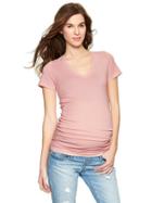 Gap Pure Body Short Sleeve V Neck T - Icy Pink
