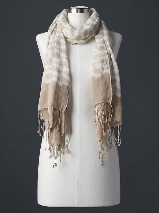 Gap Women Batik Print Scarf - Moonstone