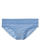 Gap Women Super Soft Lace Bikini - Utah Sky