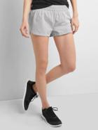Gap Gsprint Stripe Shorts - White & Grey
