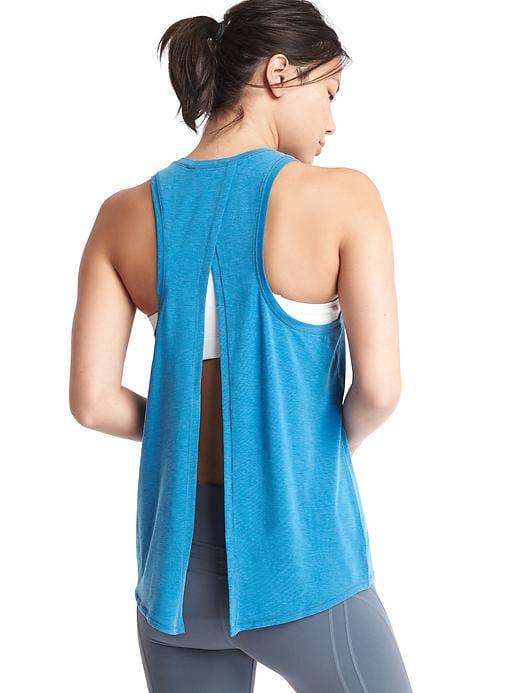 Gap Women Gapfit Breathe Tie Back Tank - Quantum Blue