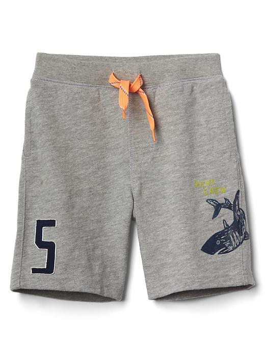 Gap Beachside Pull On Slub Shorts - Grey Heather