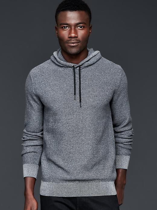 Gap Men Solid Hoodie - Navy