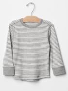 Gap Stripe Slub Waffle Tee - New Off White