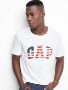 Gap Men Americana Logo Tee - White