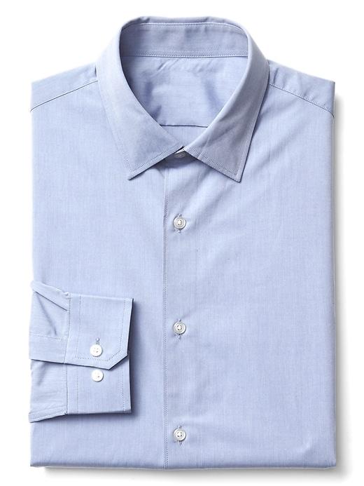 Gap Men Zero Wrinkle Slim Fit Shirt - Shirting Blue