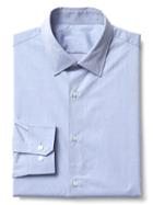 Gap Men Zero Wrinkle Slim Fit Shirt - Shirting Blue