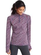 Gap Women Spacedye Half Zip Pullover - Red/navy