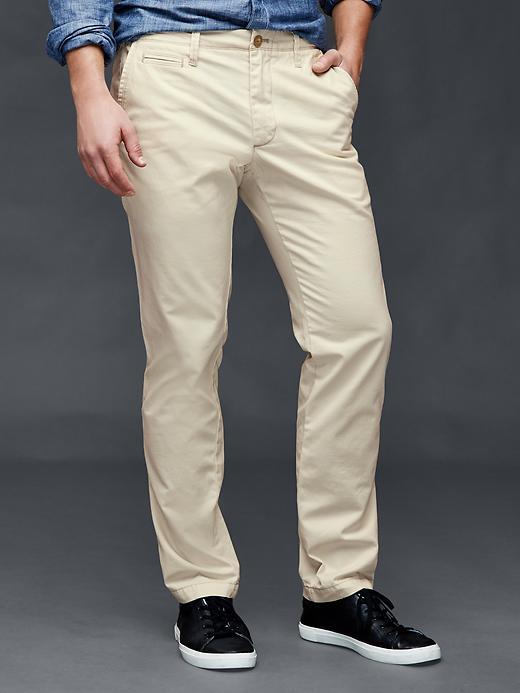 Gap Men Slub Twill Pants Slim Fit - Chino