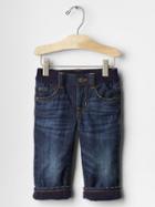 Gap 1969 Fleece Lined Pull On Original Fit Jeans - Blue