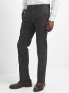 Gap Men Straight Fit Twill Pants Stretch - Black