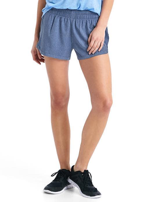 Gap Women Gapfit Gsprint Heather Shorts - Comet Blue