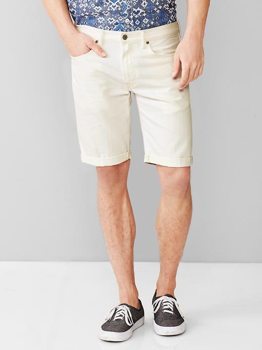 Gap 1969 Slim Fit Jean Shorts 10&quot; - Vintage White