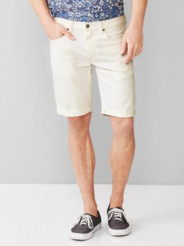 Gap 1969 Slim Fit Jean Shorts 10&quot; - Vintage White