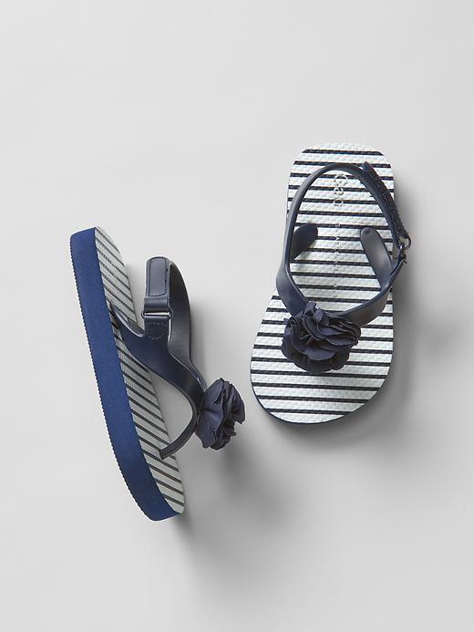 Gap Flower Stripe Flip Flop - Blue Galaxy