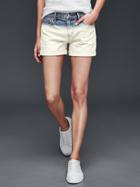 Gap Women Authentic 1969 Best Girlfriend Dip Dye Shorts - Indigo Dip Dye