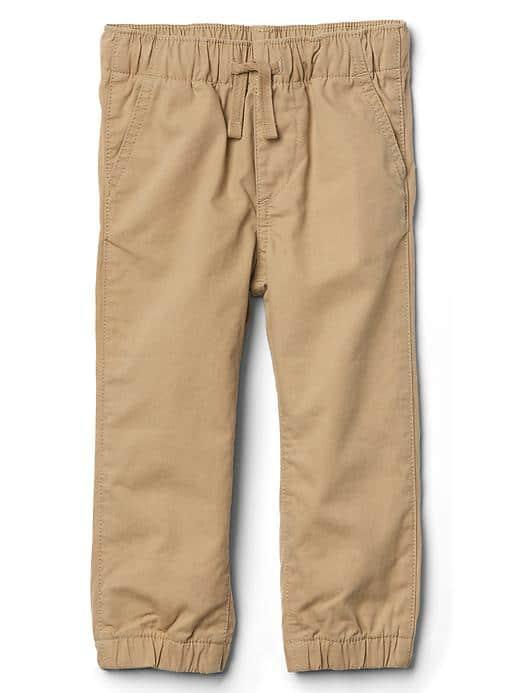Gap Pull On Canvas Joggers - Cargo Khaki