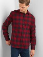 Gap Men Flannel Standard Fit Shirt - Tomato