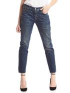 Gap Women Mid Rise Boyfriend Jeans - Dark Indigo