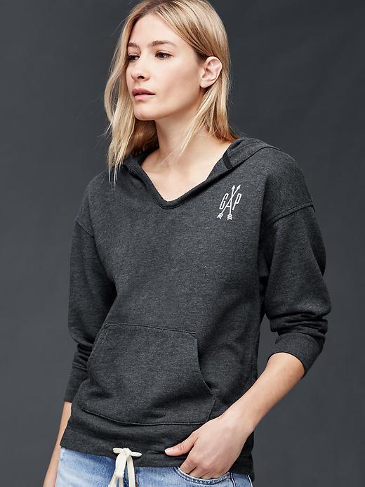 Gap Women Sun Wash Baja Hoodie - True Black