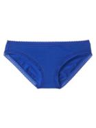 Gap Women Geometric Lace Trim Bikini - Active Blue