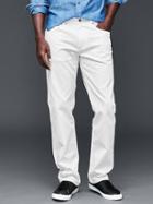 Gap Men Authentic 1969 Straight Fit Jeans - White
