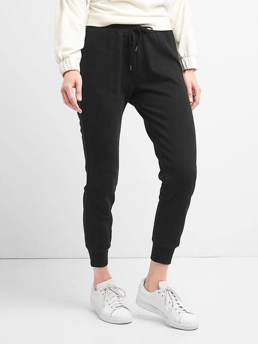 Gap Women French Terry Fleece Joggers - Black
