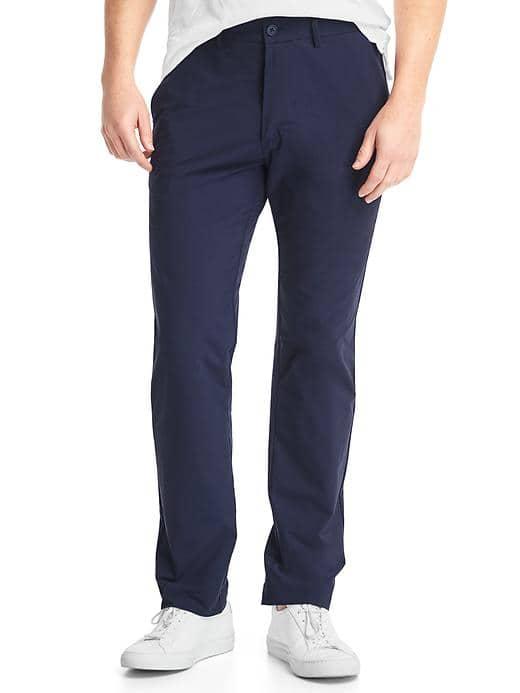 Gap Performance Slim Fit Khakis - True Indigo