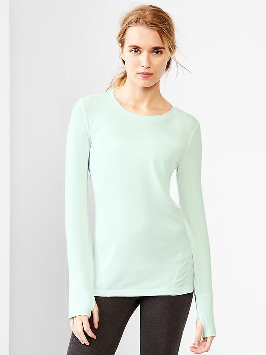 Gap Women Gapfit Breathe Long Sleeve Tee - Glass Of Water