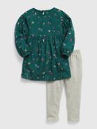 Toddler 100% Organic Cotton Floral Two-piece Outfit Set