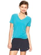 Gap Gapfit Breathe V Neck T - Bright Turquoise