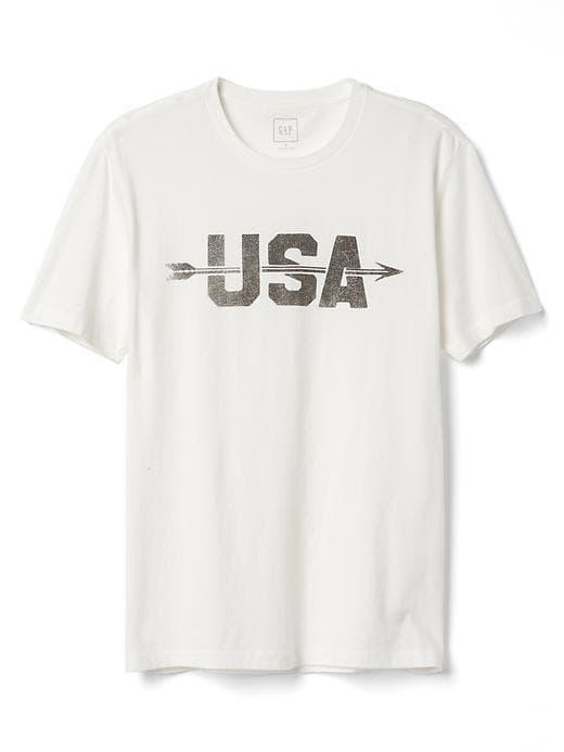 Gap Men Short Sleeve Graphic Tee - Us Arrow