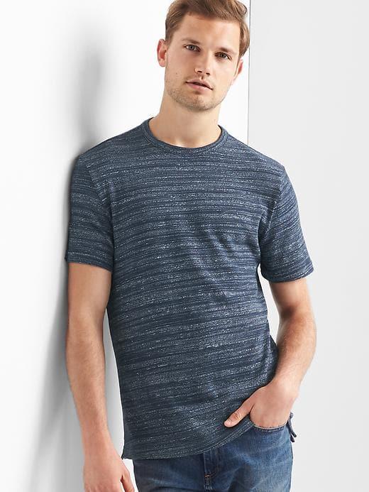 Gap Men Softspun Crewneck Tee - Navy Heather
