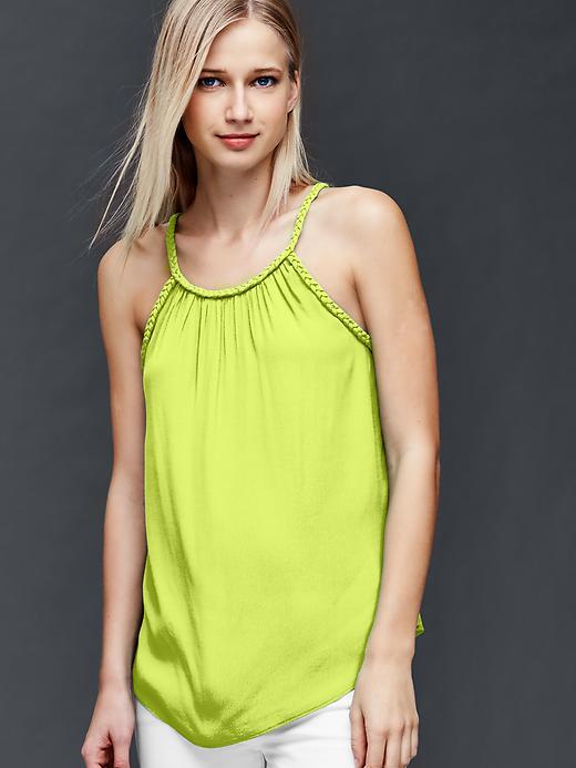 Gap Women Braid Halter Tank - Limon