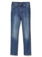 Gap Women High Rise Real Straight Jeans - Medium Indigo