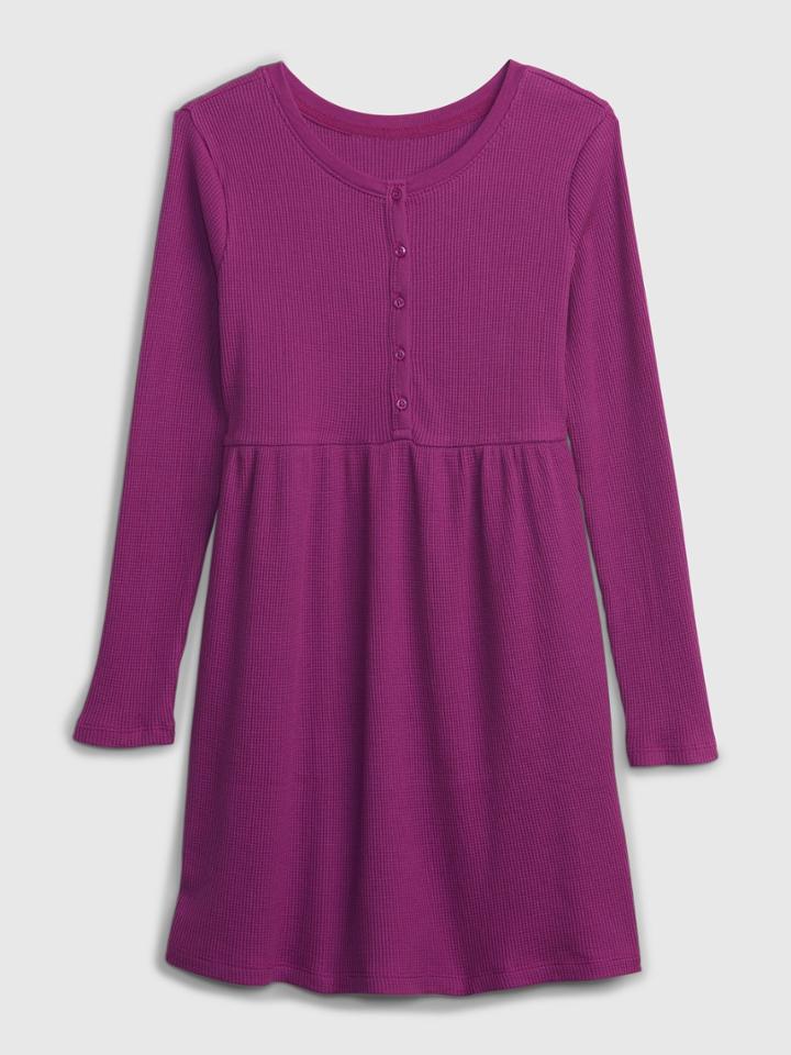 Kids Waffle-knit Skater Dress