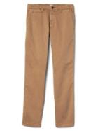 Gap Men Vintage Wash Slim Fit Chinos Stretch - Palomino Brown