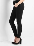 Gap Women Mid Rise Super Slimming True Skinny Jeans - Solid Black