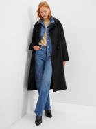 Recycled Double-face Wool Wrap Coat