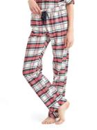 Gap Women + Pendleton Flannel Sleep Pants - Red And White Plaid