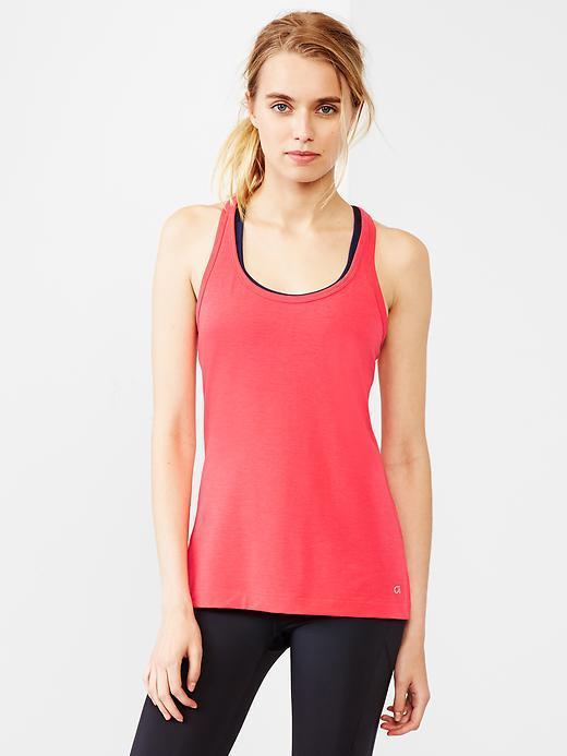 Gap Women Gapfit Breathe Heathered Tank - Red Vibe A.s.