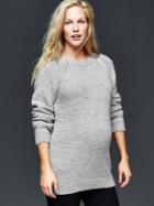 Gap Cozy Crew Pullover Sweater - Light Gray Heather