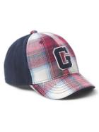Gap Babygap + Pendleton Plaid Baseball Hat - Modern Red